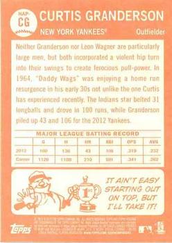 2013 Topps Heritage - New Age Performers #NAP-CG Curtis Granderson Back
