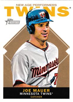 2013 Topps Heritage - New Age Performers #NAP-JM Joe Mauer Front