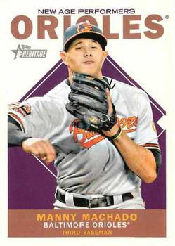 2013 Topps Heritage - New Age Performers #NAP-MM Manny Machado Front