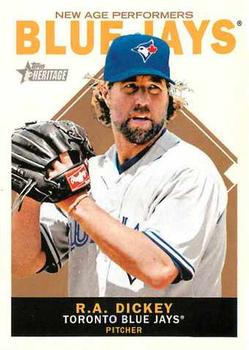 2013 Topps Heritage - New Age Performers #NAP-RD R.A. Dickey Front
