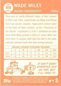 2013 Topps Heritage - New Age Performers #NAP-WM Wade Miley Back