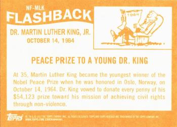 2013 Topps Heritage - News Flashbacks #NF-MLK Peace Prize to a Young Dr. King Back