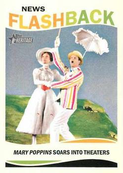 2013 Topps Heritage - News Flashbacks #NF-MP Mary Poppins Soars Into Theaters Front