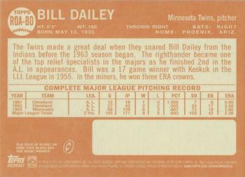 2013 Topps Heritage - Real One Autographs #ROA-BD Bill Dailey Back