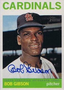 2013 Topps Heritage - Real One Autographs #ROA-BG Bob Gibson Front