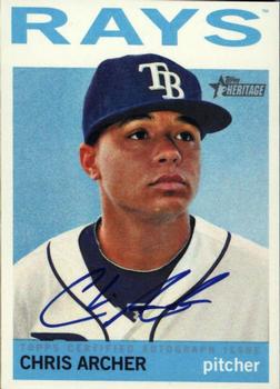 2013 Topps Heritage - Real One Autographs #ROA-CA Chris Archer Front