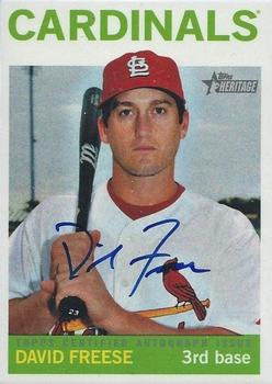 2013 Topps Heritage - Real One Autographs #ROA-DF David Freese Front
