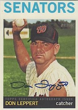 2013 Topps Heritage - Real One Autographs #ROA-DL Don Leppert Front