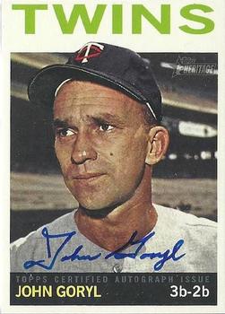 2013 Topps Heritage - Real One Autographs #ROA-JG John Goryl Front