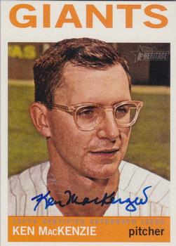 2013 Topps Heritage - Real One Autographs #ROA-KM Ken MacKenzie Front