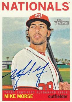2013 Topps Heritage - Real One Autographs #ROA-MM Mike Morse Front