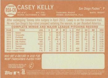 2013 Topps Heritage - Real One Autographs #ROA-CK Casey Kelly Back