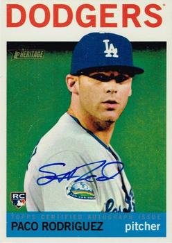 2013 Topps Heritage - Real One Autographs #ROA-PR Paco Rodriguez Front
