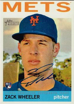 2013 Topps Heritage - Real One Autographs #ROA-ZW Zack Wheeler Front