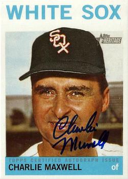 2013 Topps Heritage - Real One Autographs #ROA-CM Charlie Maxwell Front