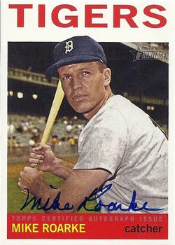 2013 Topps Heritage - Real One Autographs #ROA-MR Mike Roarke Front