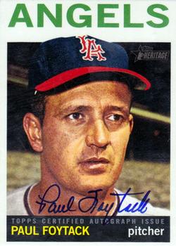 2013 Topps Heritage - Real One Autographs #ROA-PF Paul Foytack Front