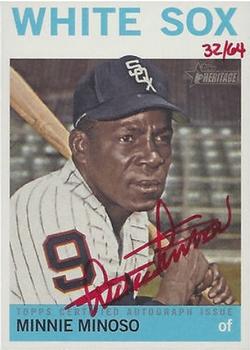 2013 Topps Heritage - Real One Autographs Red Ink #ROA-MMI Minnie Minoso Front