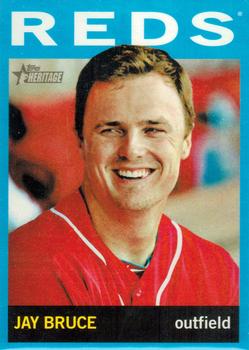 2013 Topps Heritage - Blue Border #80 Jay Bruce Front