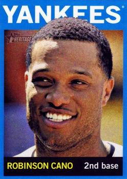 2013 Topps Heritage - Blue Border #100 Robinson Cano Front