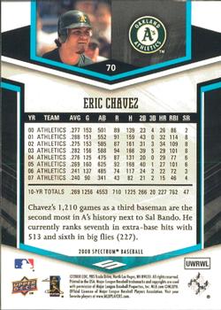 2008 Upper Deck Spectrum #70 Eric Chavez Back