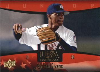 2008 Upper Deck USA Baseball Box Set #34 Mychal Givens Front