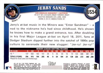 2011 Topps Update - Target Red Border #US54 Jerry Sands Back