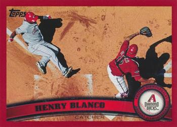 2011 Topps Update - Target Red Border #US74 Henry Blanco Front