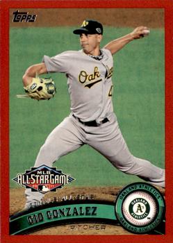2011 Topps Update - Target Red Border #US75 Gio Gonzalez Front