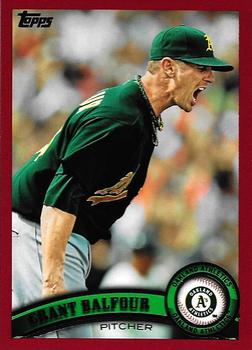 2011 Topps Update - Target Red Border #US135 Grant Balfour Front