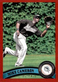 2011 Topps Update - Target Red Border #US141 Mike Cameron Front