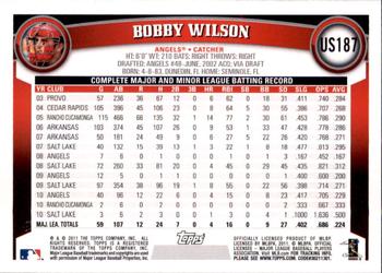 2011 Topps Update - Target Red Border #US187 Bobby Wilson Back