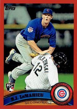 2011 Topps Update - Target Red Border #US205 D.J. LeMahieu Front