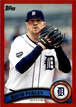 2011 Topps Update - Target Red Border #US285 David Purcey Front