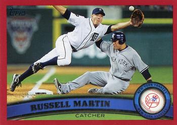 2011 Topps Update - Target Red Border #US320 Russell Martin Front