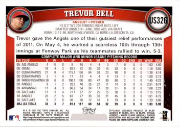 2011 Topps Update - Target Red Border #US326 Trevor Bell Back