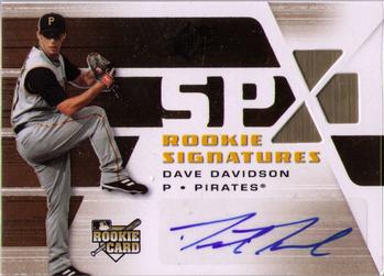 2008 SPx #132 Dave Davidson Front