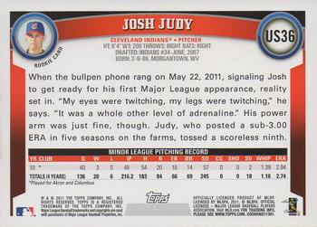 2011 Topps Update - Walmart Blue Border #US36 Josh Judy Back