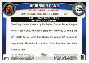2011 Topps Update - Walmart Blue Border #US299 Robinson Cano Back