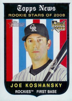 2008 Topps Heritage #132 Joe Koshansky Front