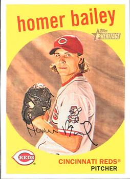 2008 Topps Heritage #110 Homer Bailey Front