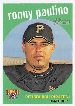 2008 Topps Heritage #173 Ronny Paulino Front