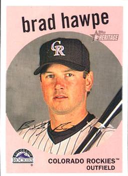 2008 Topps Heritage #185 Brad Hawpe Front
