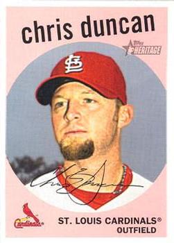 2008 Topps Heritage #190 Chris Duncan Front