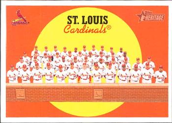 2008 Topps Heritage #223 St. Louis Cardinals Front