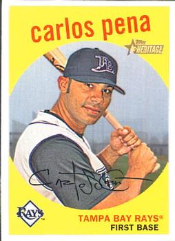 2008 Topps Heritage #244 Carlos Pena Front
