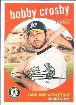 2008 Topps Heritage #252 Bobby Crosby Front