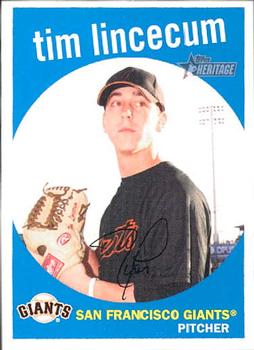 2008 Topps Heritage #303 Tim Lincecum Front