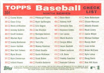 2008 Topps Heritage #304 Chicago Cubs Back