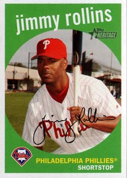 2008 Topps Heritage #350 Jimmy Rollins Front